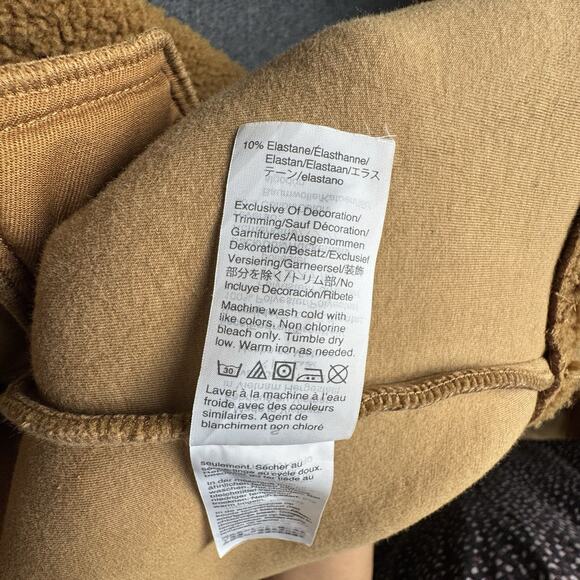 MADEWELL Women’s Bonded Sherpa Cocoon Coat Pockets Brown Size Small - Picture 11 of 13